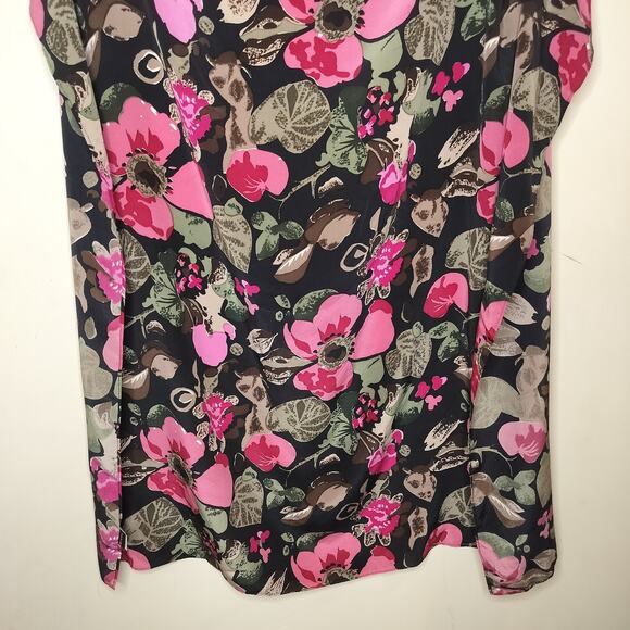 Saville Row 100% Silk Floral Scarf 39" X 40 " - Picture 3 of 8